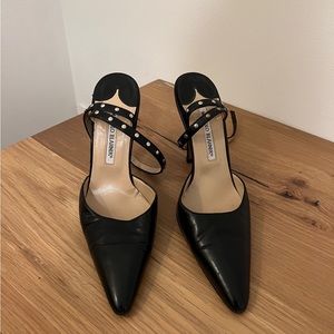 Manolo Blahnik Leather Pump